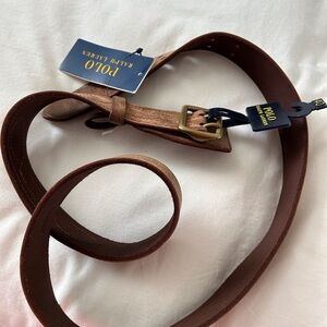 Men’s Polo Ralph Lauren Belt.  Distressed Brown. Size 40. NWT